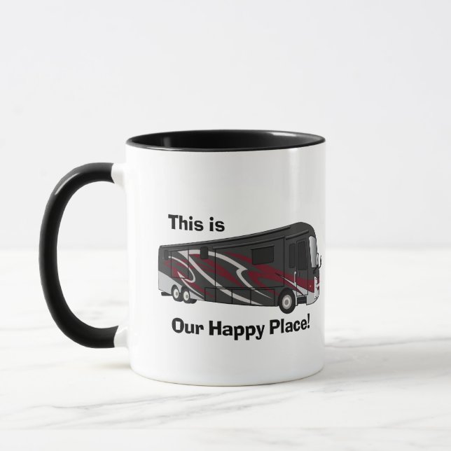 Taza Diseño de Entegra Aspire Red Happy Place (Izquierda)
