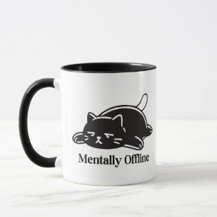 Taza Diseño de estado de ánimo divertido de introvertid