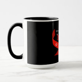 Taza Diseño de Estambul con cita de amor bilingüe