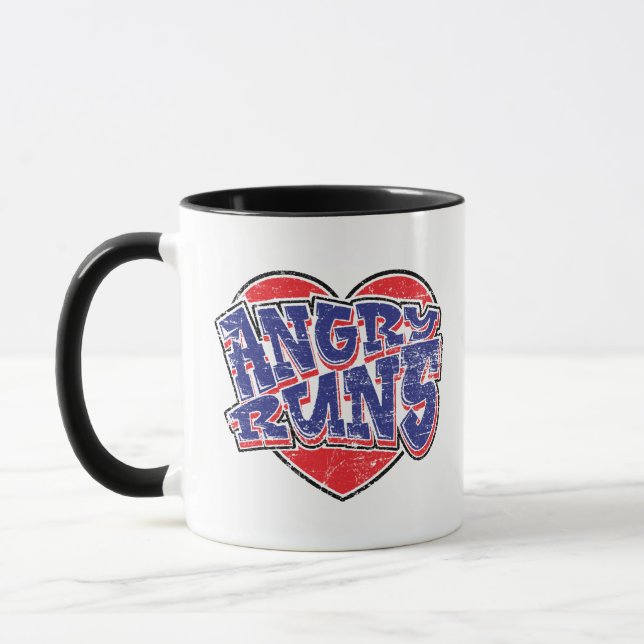 Taza Diseño de fans de Angry Runs v2 (Izquierda)