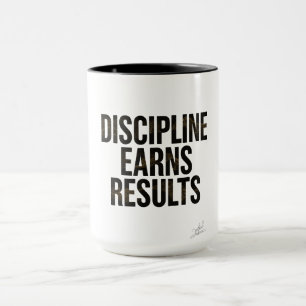 Taza Diseño de Fitness y Motivación de Prima Ganada