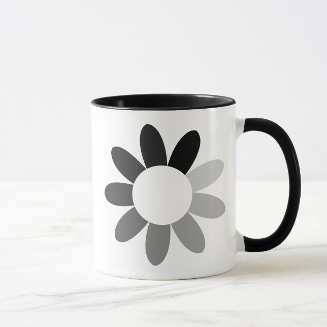 Taza Diseño de flores tonales (Derecha)