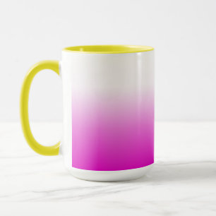 Taza Diseño de fondo de degradado de color rosa naranja