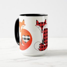 Taza Diseño de Fox de campo colorido
