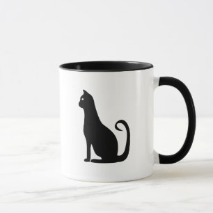 Taza Diseño de gato negro