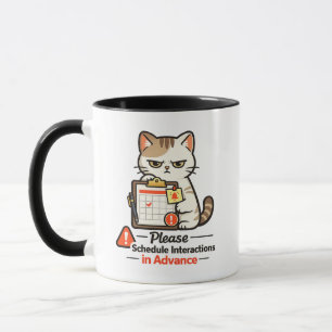 Taza Diseño de Gato para Programar Interacciones con An