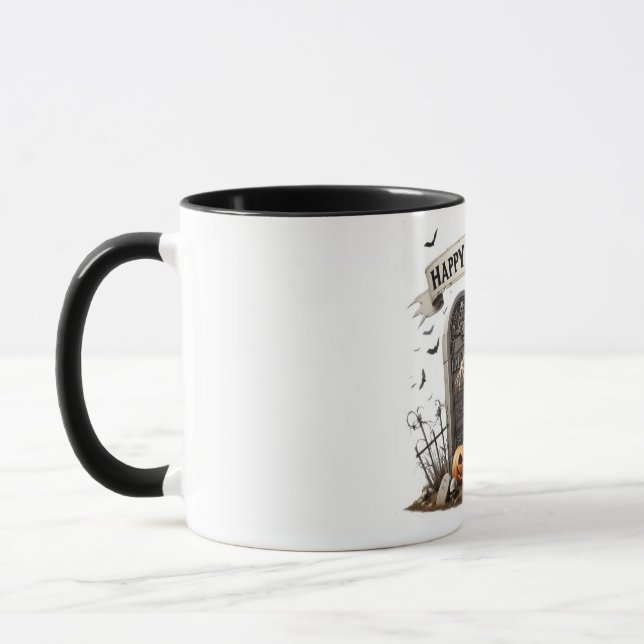 Taza Diseño de Halloween de esqueleto bailando (Izquierda)