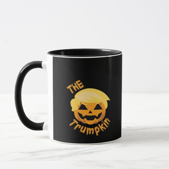 Taza Diseño de Halloween para calabaza de Trumpkin - Di (Izquierda)