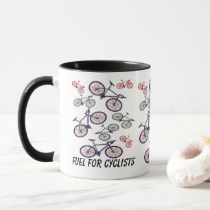 Taza Diseño de impresión de bicicleta