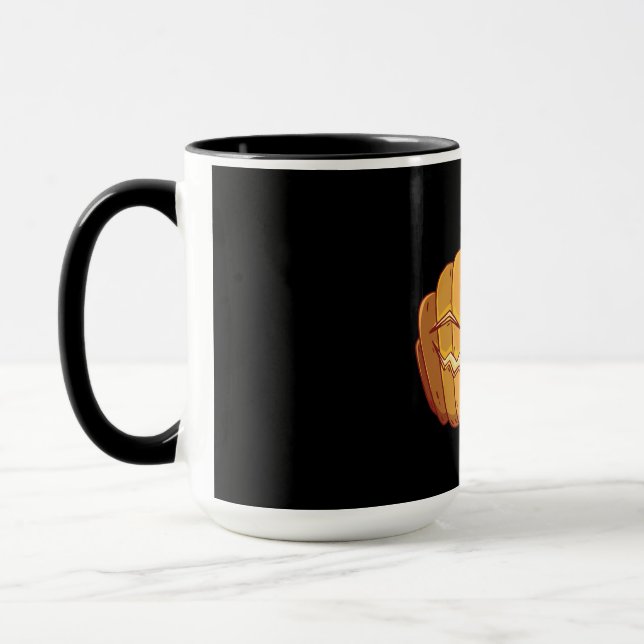 Taza Diseño de Jack O Lantern de Halloween (Izquierda)
