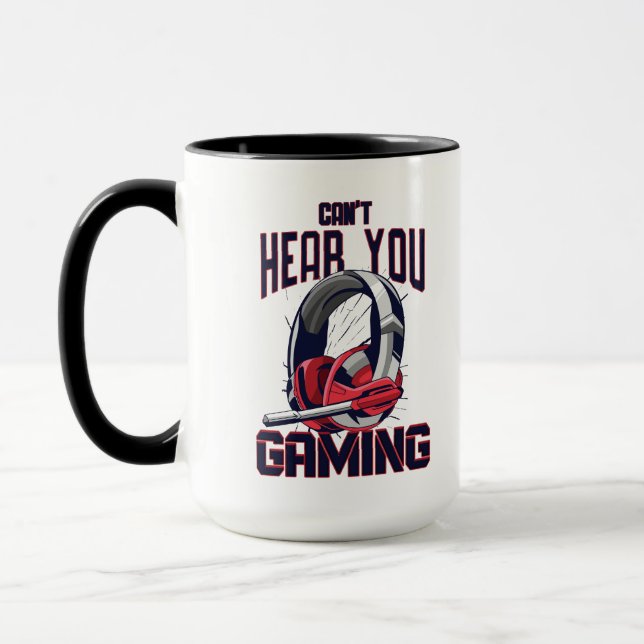 Taza Diseño de juegos con auriculares (Izquierda)
