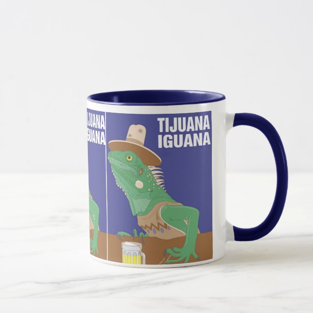 Taza Diseño de la iguana de Tijuana (Derecha)