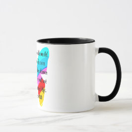 TAZA DISEÑO DE LA MARIPOSA DE RAINBOW JOHN 3:16