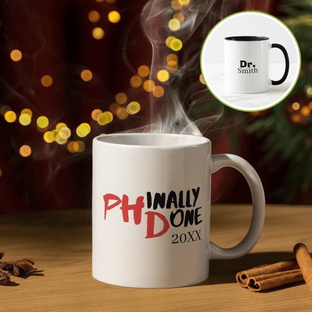 Taza Diseño de la oferta de graduación de PHD divertida (Subido por el creador)