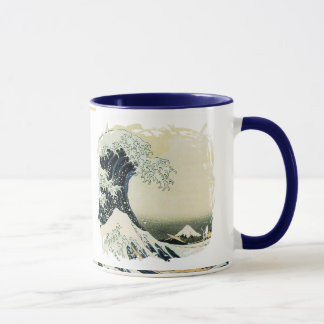 Taza Diseño de la pintura de la onda del japonés