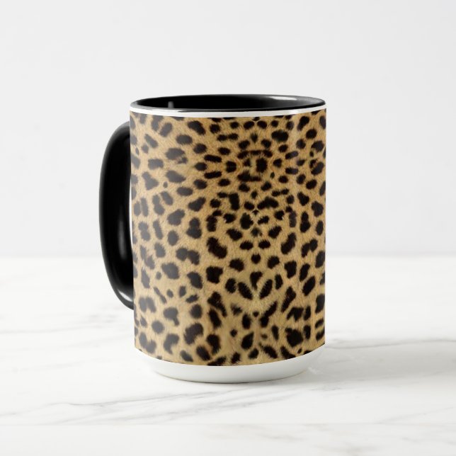 Taza Diseño de leopardo (Anverso izquierdo)