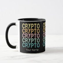 Diseño De Letras De Cripto Retro Para Criptodivisa