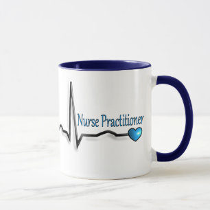 Taza Diseño de los regalos QRS del médico de la