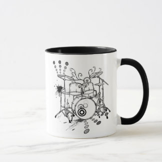 Taza diseño de los tambores de la ropa