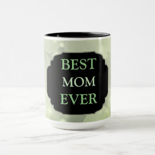 Taza Diseño de lujo Green Sparkly ‘Best Mom Ever’