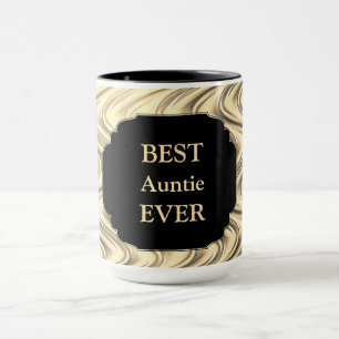 Taza Diseño de lujo "La mejor tía de todos"
