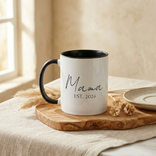 Taza Diseño de Mama Est Año Significado Maternidad