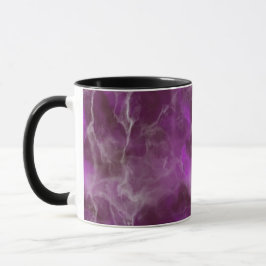 Taza Diseño de mármol púrpura realista