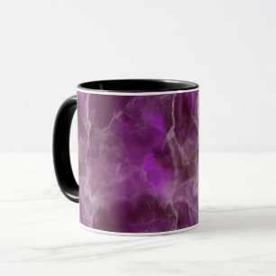 Taza Diseño de mármol púrpura realista