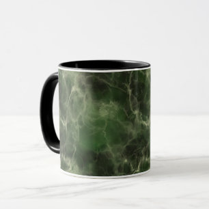 Taza Diseño de mármol verde realista