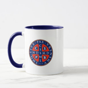 Taza Diseño de medallas de San Benedicto