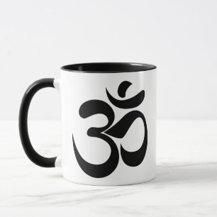 Taza Diseño de meditación de símbolo Om minimalista