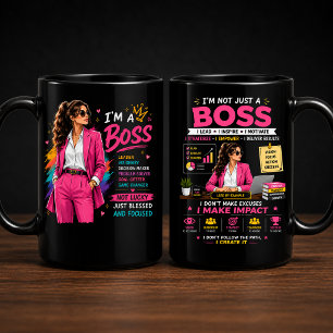 Taza Diseño de Mentalidad de Jefe Gráfico de Líder Mo