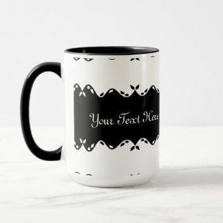Taza Diseño de monograma personalizado