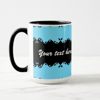 Taza Diseño de monograma personalizado