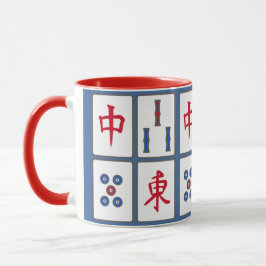 Taza Diseño de mosaicos de juegos de Mahjong