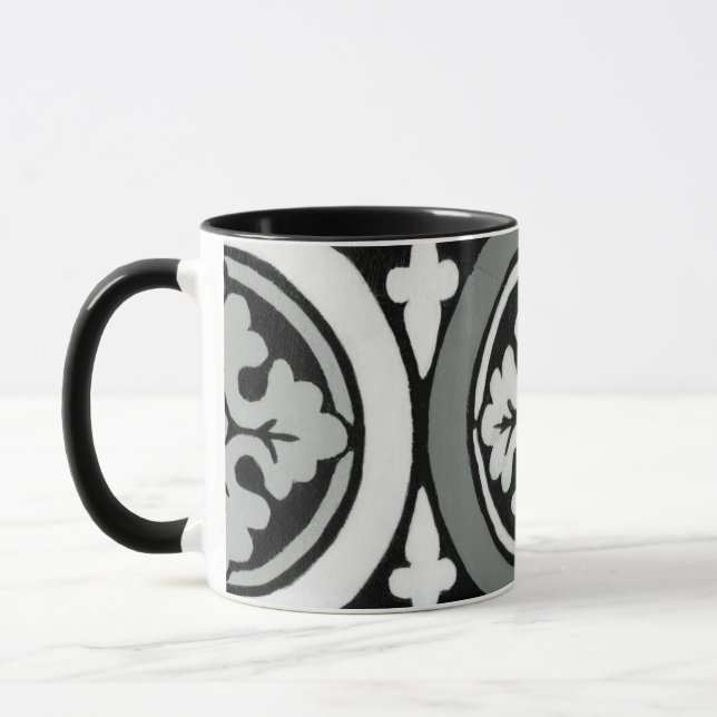 Taza Diseño de mosaicos renacentistas decorativos (Izquierda)