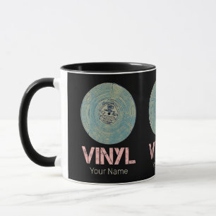 Taza Diseño de música vintage retro disco vintage