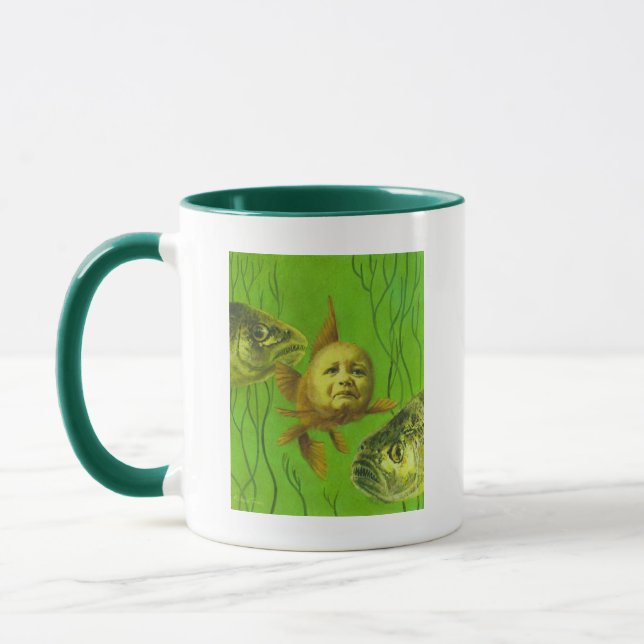 Taza Diseño de mutantes para bebés de peces dorados (Izquierda)