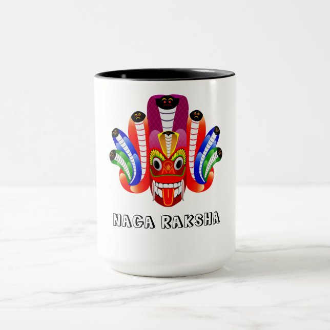 Taza Diseño de Naga Raksha (demonio de Sri Lanka / yaka (Centro)