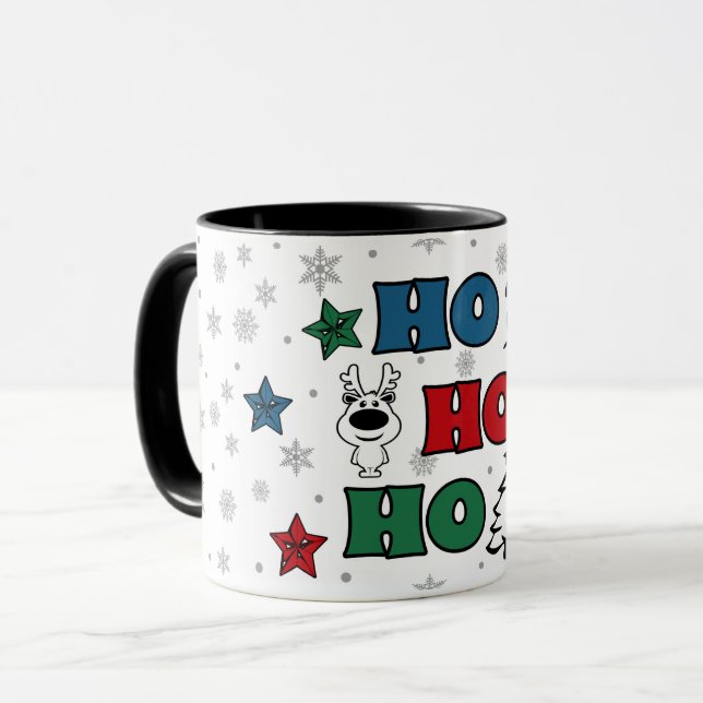 Taza Diseño de Navidades Ho-Ho-Ho (Anverso izquierdo)