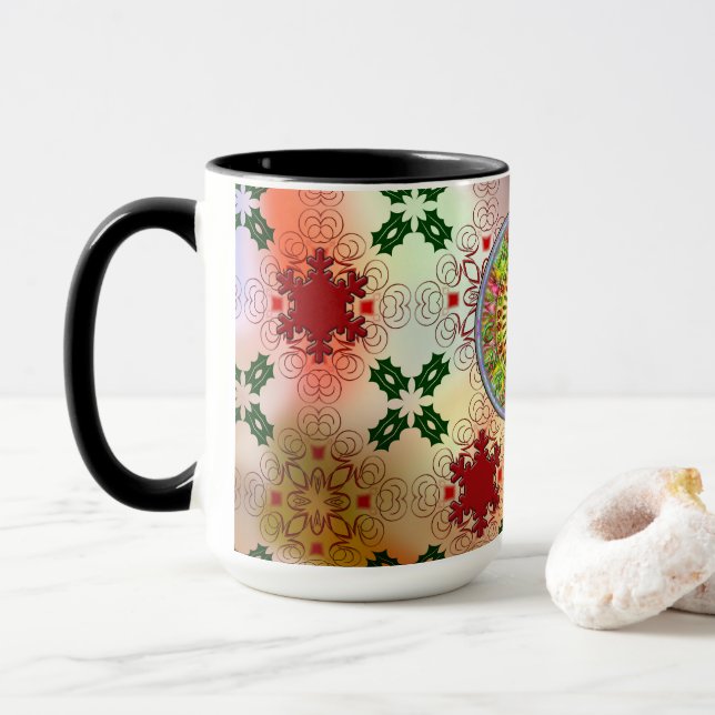 Taza Diseño de Navidades sudorosos (Con donut)
