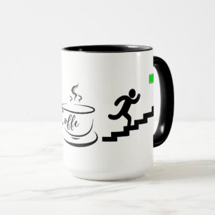 Taza Diseño de nivel de batería de energía de café