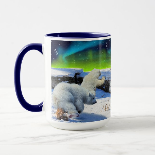 Taza Diseño de oso para partidarios de la vida animal y (Izquierda)