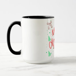 Taza Diseño de pan de jengibre de Feliz Navidad.