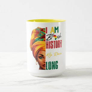 Taza Diseño de pañuelo para la cabeza de la historia ne