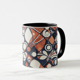 Taza Diseño de patrón abstracto geométrico 3