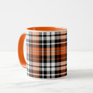 Taza Diseño de patrón de cuadros escoceses de cuadros n
