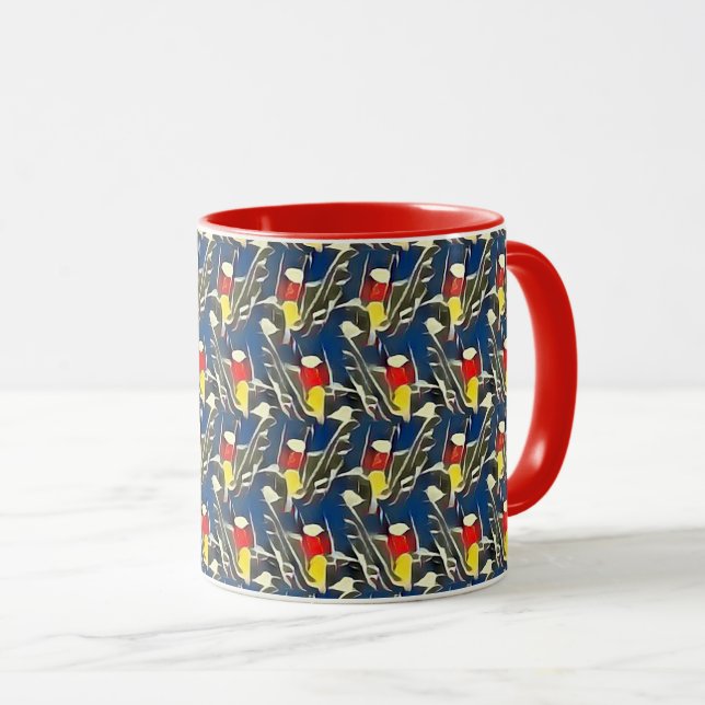 Taza Diseño de patrones abstractos modernos 1197 - Mug (Anverso derecho)