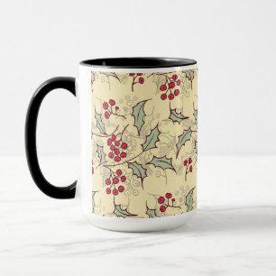 Taza Diseño de patrones de fresa