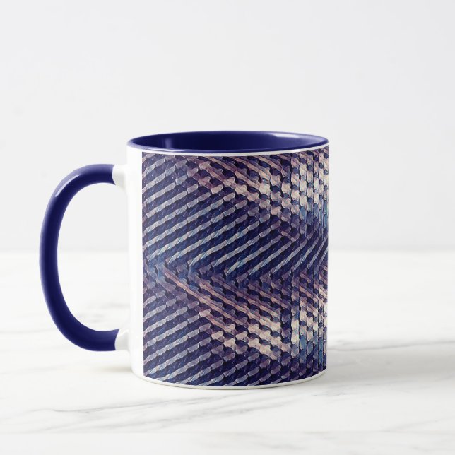 Taza Diseño de patrones digitales abstractos modernos 1 (Izquierda)